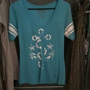 Fifth Sun light blue top (large)